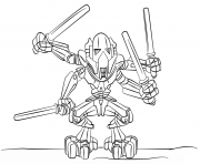 Coloriage lego star wars general grievous