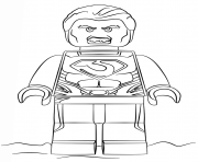 Coloriage legoman of steel super heroes