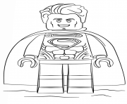 Coloriage lego superman super heroes