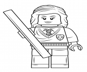 Coloriage lego hermione granger harry potter