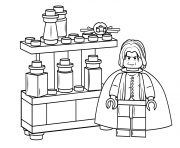 Coloriage lego severus snape harry potter