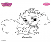 Coloriage muffin princesss disney