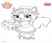 Coloriage whisker haven tillie princess palace pet disney