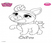 Coloriage olive princess disney