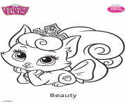 Coloriage palace pets beauty disney