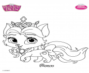 Coloriage palace pets rouge disney