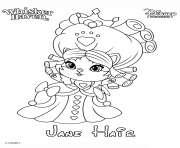 Coloriage whisker haven jane hair princess palace pet disney