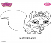 Coloriage palace pets nuzzles disney