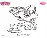 Coloriage palace pets summer disney