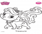 Coloriage palace pets treasure disney