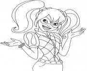 Coloriage harley quinn cartoon