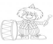 Coloriage clown pour enfants