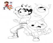 Coloriage yo kai watch 1