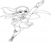 Coloriage supergirl dc super hero girls