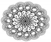 Coloriage flowers mandala fleurs 2018