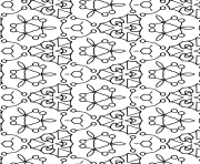 Coloriage pattern adulte antistress