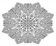 Coloriage mandala adulte antistress