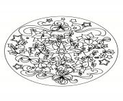 Coloriage mandala noel 13