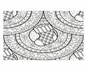 Coloriage mandala noel adulte bas de noel