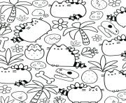 Coloriage Pusheen Therapy for Adults