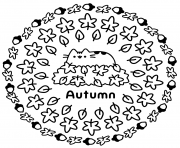 Coloriage Pusheen Autumn