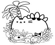 Coloriage Pusheen Cave Cat