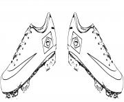 Coloriage chaussure de foot nike