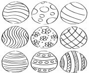 Coloriage oeuf de paquess pattern