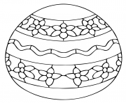 Coloriage ukrainian oeuf de paques