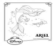 Coloriage la petite sirene disney princesse