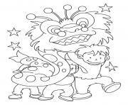 Coloriage dragon nouvel an chinois kids