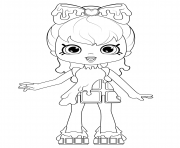 Coloriage Cocolette Shopkins Doll