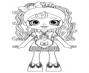 Coloriage Shopkins Doll Spaghetti Sue Lil Shoppie from the Happy Places