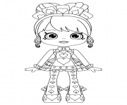 Coloriage Shopkins Shoppies Queenie Hearts or Queen of Hearts