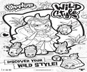 Coloriage shopkins saison 9 wild style 5