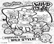 Coloriage shopkins saison 9 wild style 8