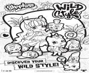 Coloriage shopkins saison 9 wild style 7