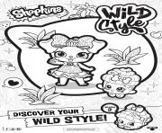 Coloriage shopkins saison 9 wild style 2