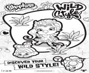 Coloriage shopkins saison 9 wild style