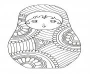 Coloriage disney Matryoshka dolls Poupee Russe