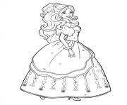 Coloriage Princesse Disney Barbie