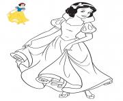 Coloriage Princesse Disney Blanche Neige