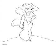 Coloriage Princesse Disney Jasmine HD