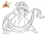 Coloriage Princesse Disney Raiponce