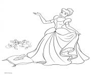 Coloriage Princesse Disney Cendrillon 2