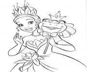 Coloriage Princesse Disney Tiana