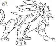 Coloriage pokemon solgaleo gx