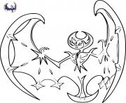 Coloriage pokemon lunala