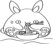 Coloriage dessin lapin kawaii