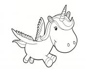 Coloriage dessin licorne minon